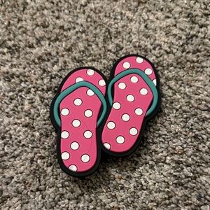 BOGG Bag Pink Polka Dot Flip Flop Charm